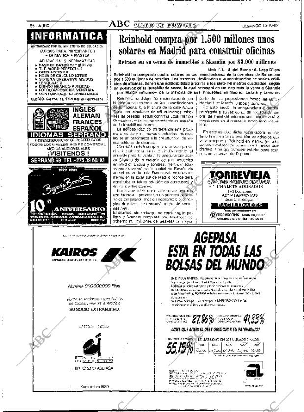 ABC MADRID 15-10-1989 página 56