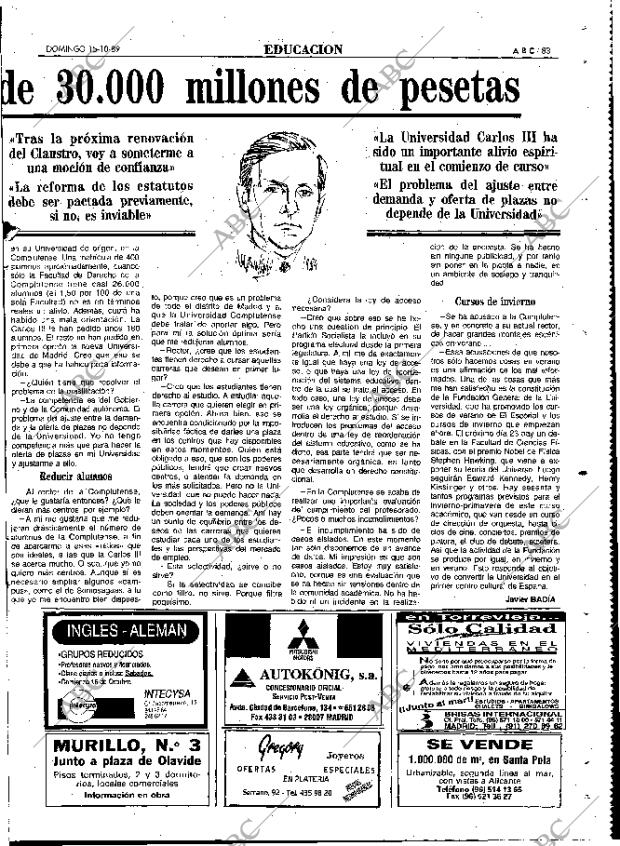 ABC MADRID 15-10-1989 página 83