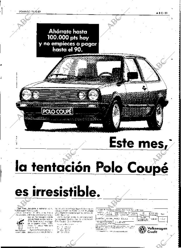 ABC MADRID 15-10-1989 página 89