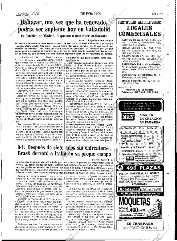 ABC MADRID 15-10-1989 página 99