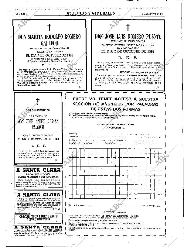 ABC MADRID 22-10-1989 página 120