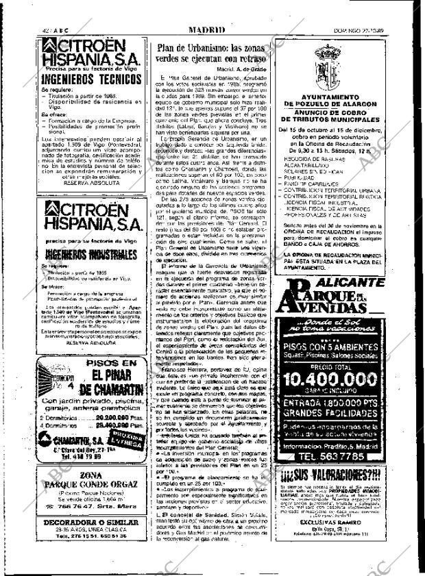 ABC MADRID 22-10-1989 página 42