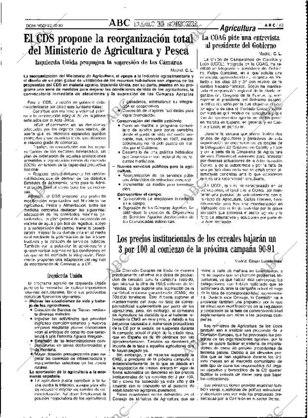 ABC MADRID 22-10-1989 página 63