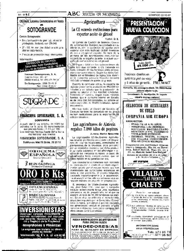 ABC MADRID 22-10-1989 página 64