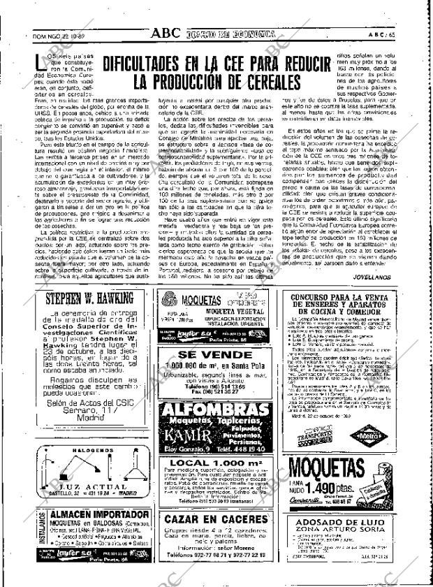 ABC MADRID 22-10-1989 página 65