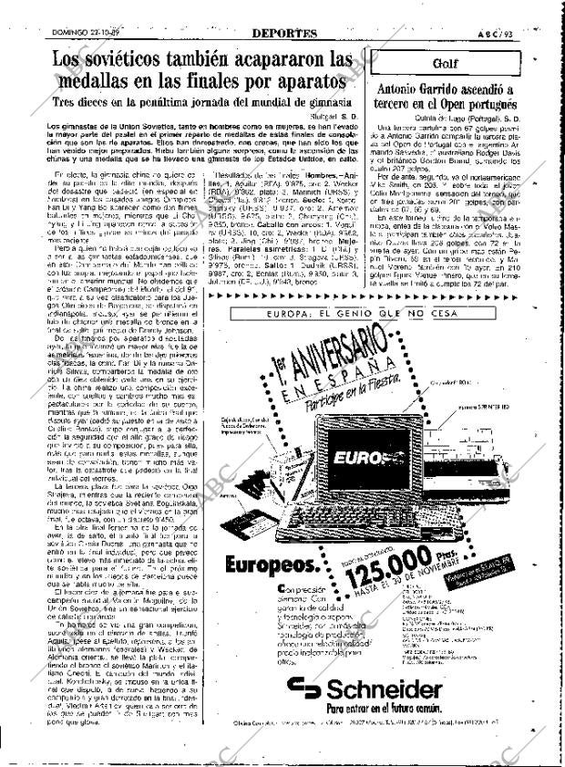 ABC MADRID 22-10-1989 página 93