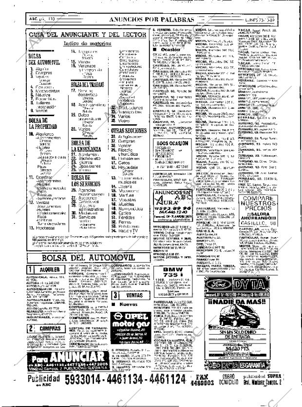 ABC MADRID 23-10-1989 página 110