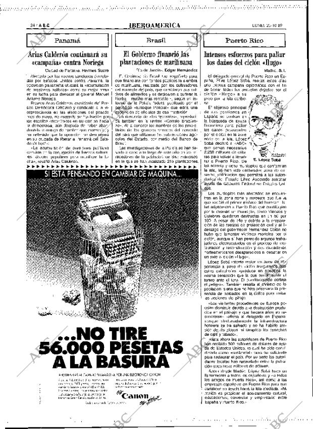 ABC MADRID 23-10-1989 página 34