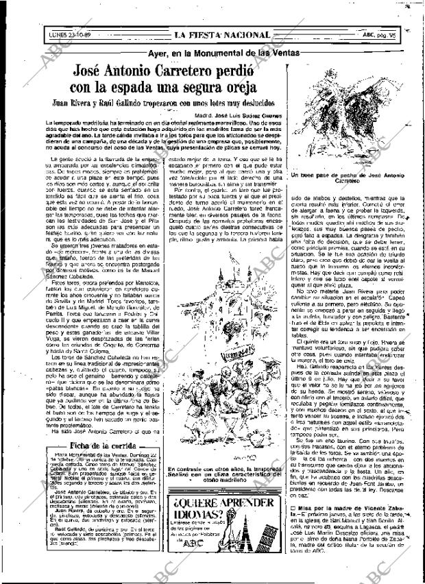 ABC MADRID 23-10-1989 página 95