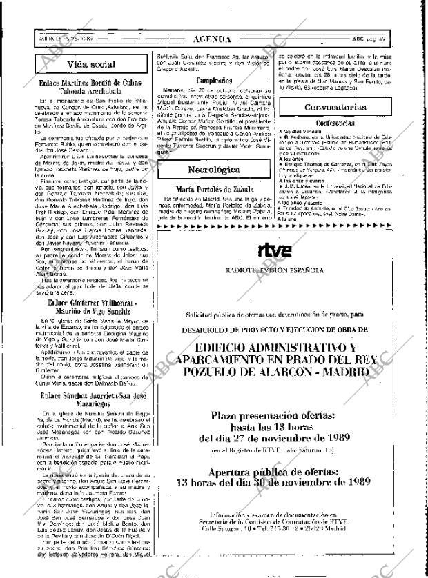 ABC MADRID 25-10-1989 página 49