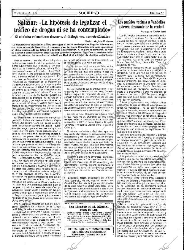 ABC MADRID 25-10-1989 página 57