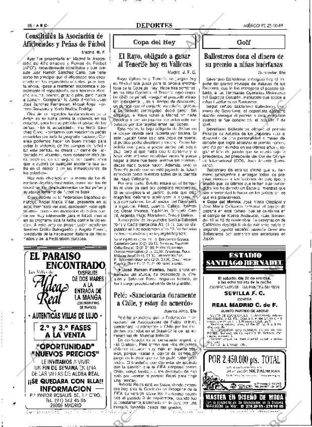 ABC MADRID 25-10-1989 página 88