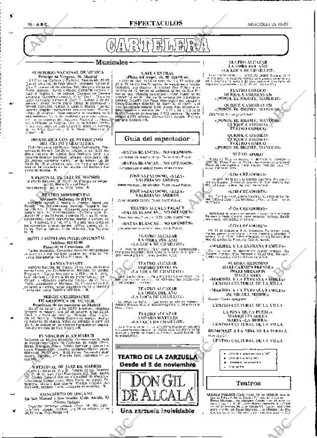 ABC MADRID 25-10-1989 página 98