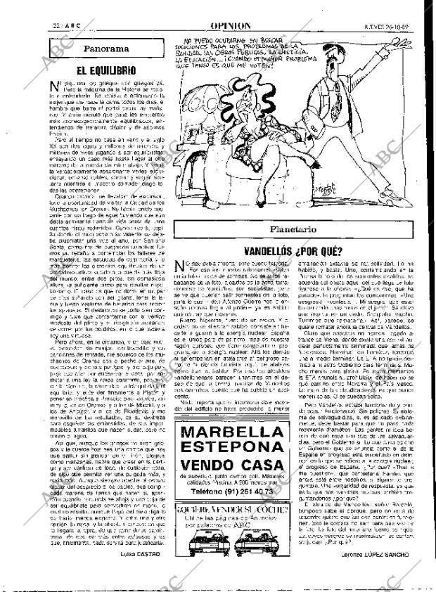 ABC MADRID 26-10-1989 página 22