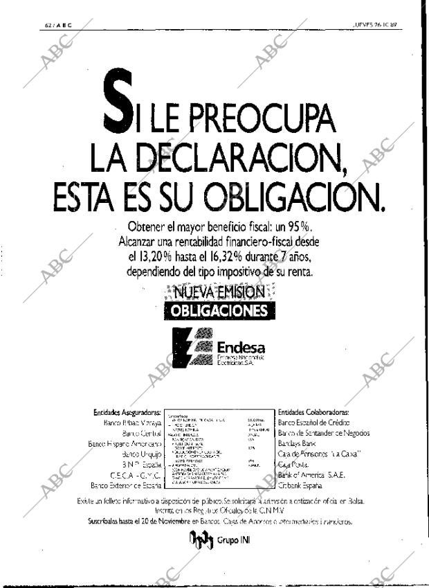 ABC MADRID 26-10-1989 página 62