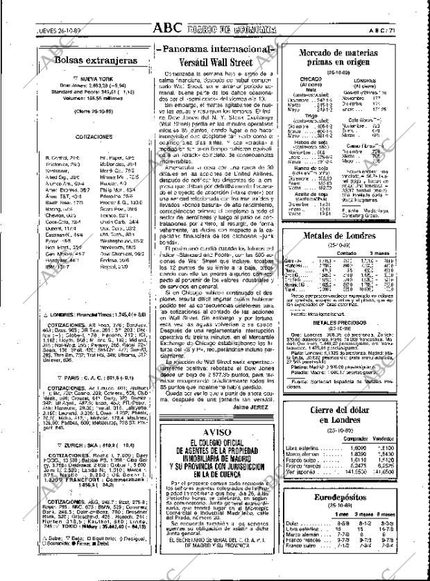 ABC MADRID 26-10-1989 página 71