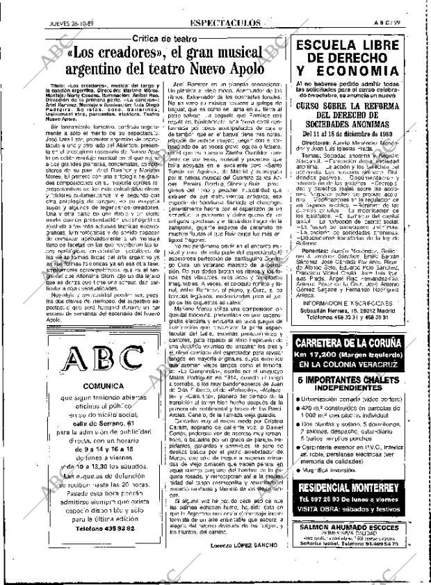 ABC MADRID 26-10-1989 página 99