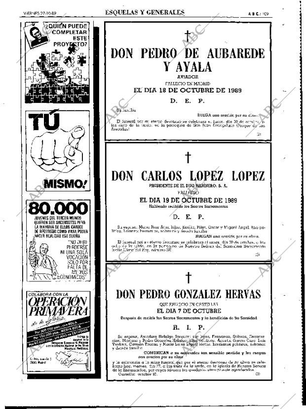 ABC MADRID 27-10-1989 página 109