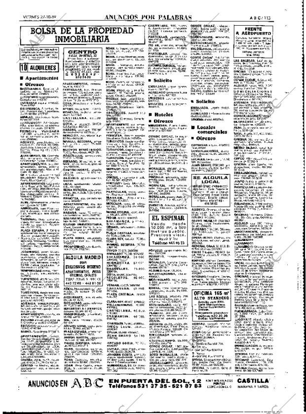 ABC MADRID 27-10-1989 página 113
