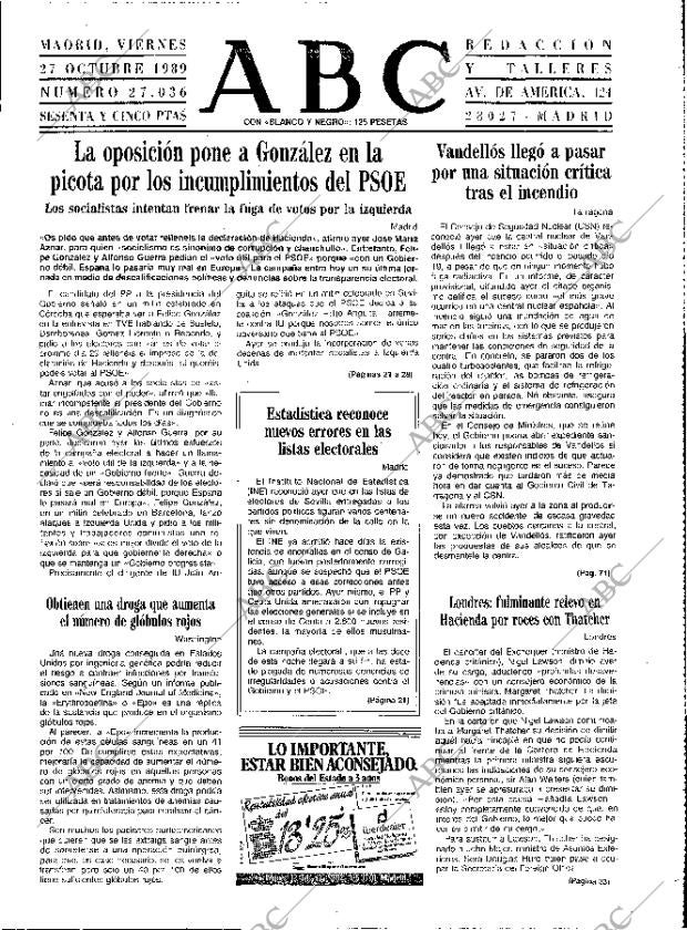 ABC MADRID 27-10-1989 página 15