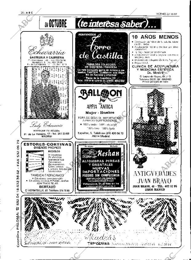 ABC MADRID 27-10-1989 página 26