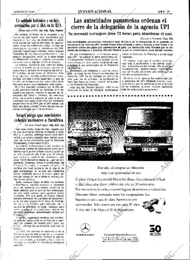 ABC MADRID 27-10-1989 página 39