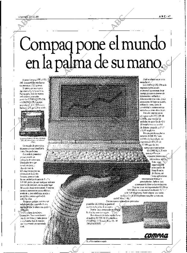 ABC MADRID 27-10-1989 página 47