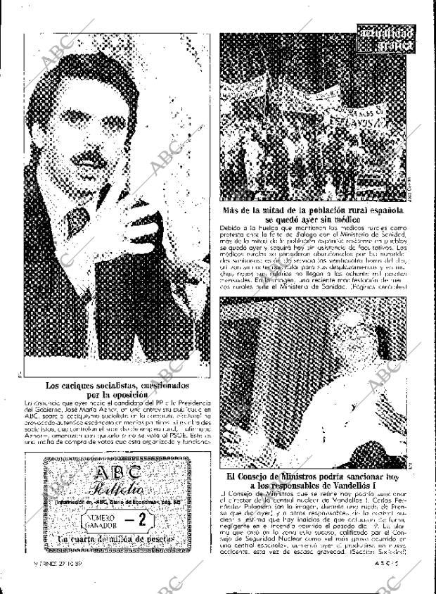 ABC MADRID 27-10-1989 página 5