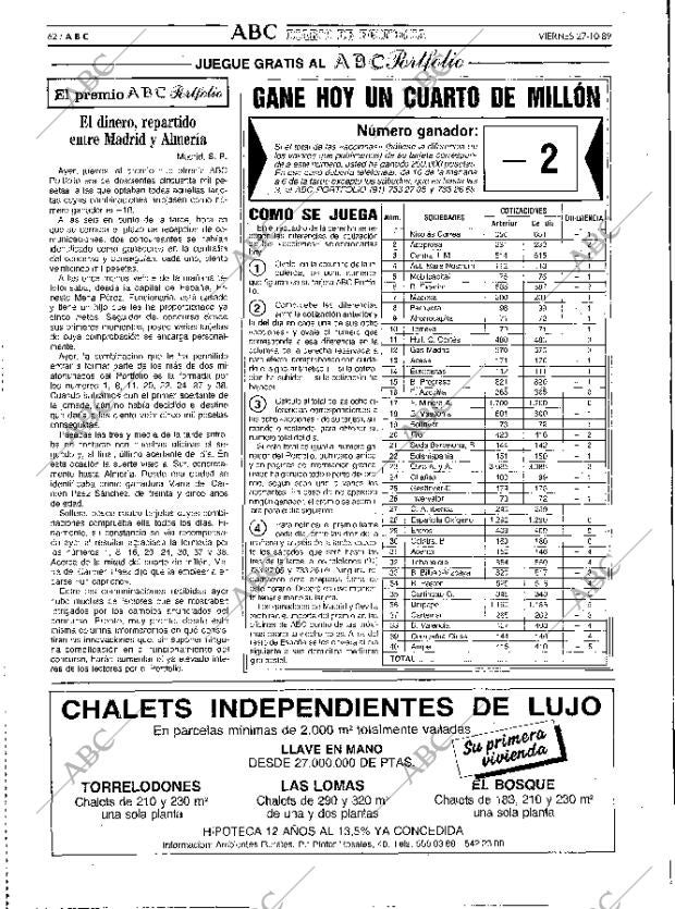 ABC MADRID 27-10-1989 página 62