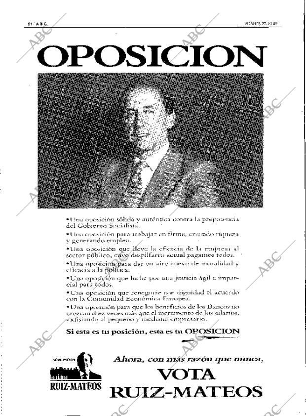 ABC MADRID 27-10-1989 página 64