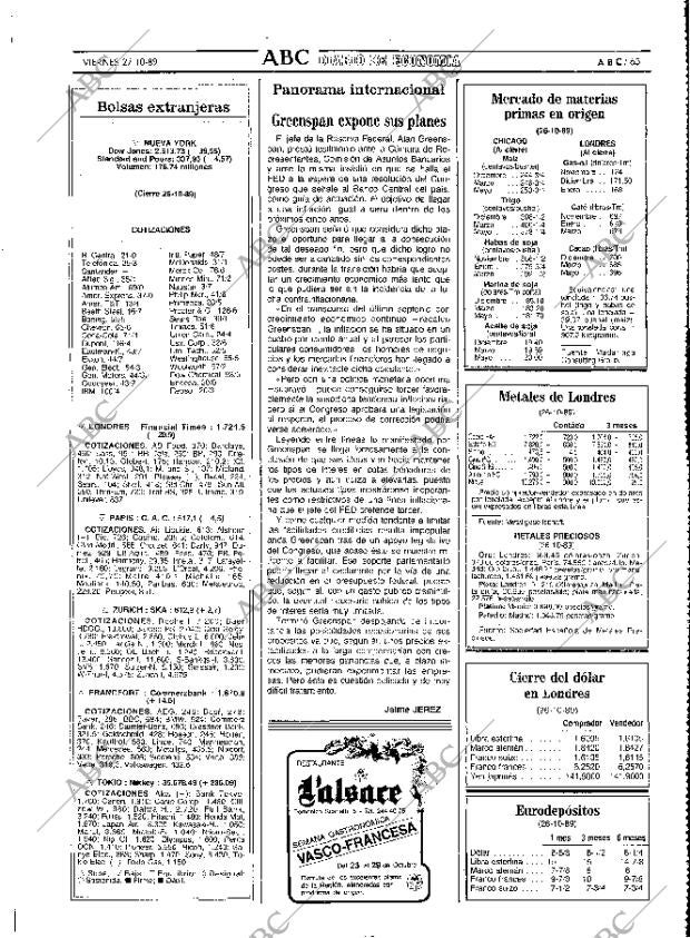 ABC MADRID 27-10-1989 página 65