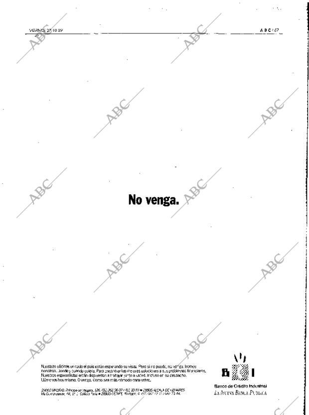 ABC MADRID 27-10-1989 página 67