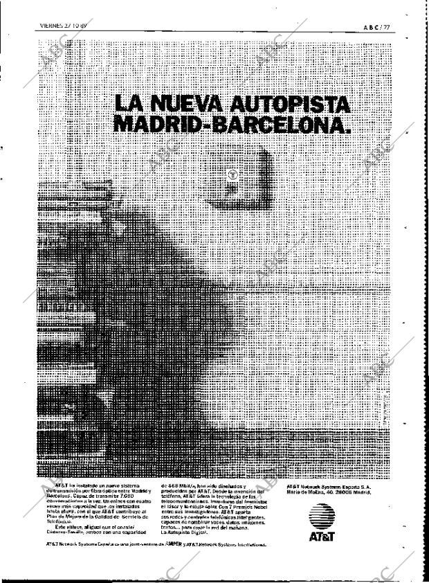 ABC MADRID 27-10-1989 página 77