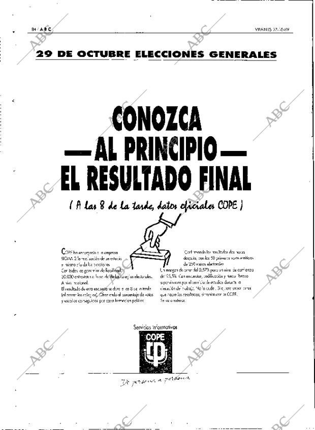 ABC MADRID 27-10-1989 página 84