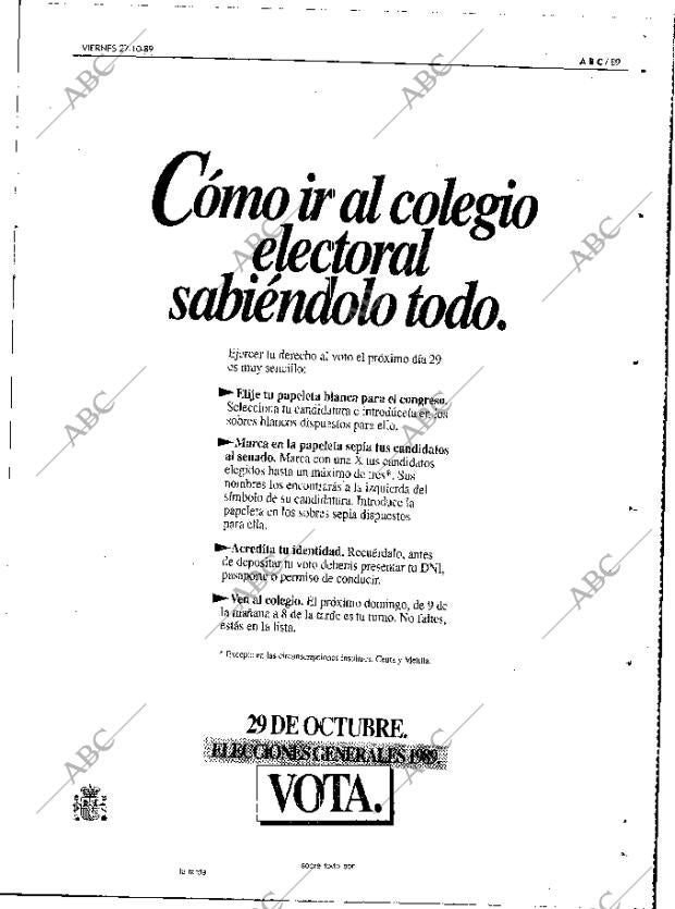 ABC MADRID 27-10-1989 página 89