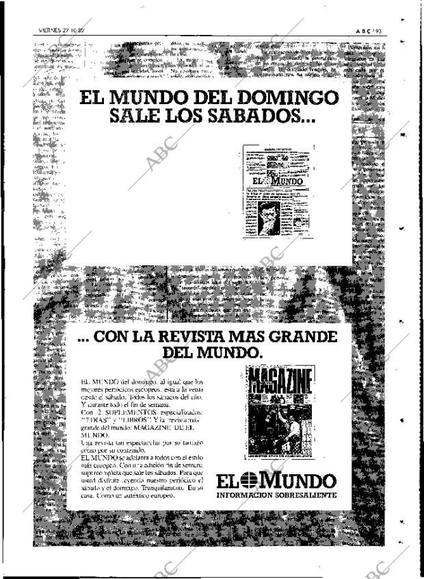 ABC MADRID 27-10-1989 página 93