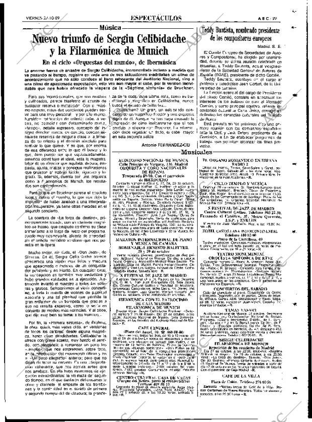 ABC MADRID 27-10-1989 página 99