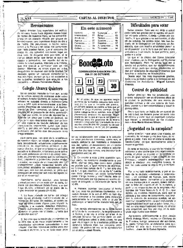 ABC SEVILLA 01-11-1989 página 14