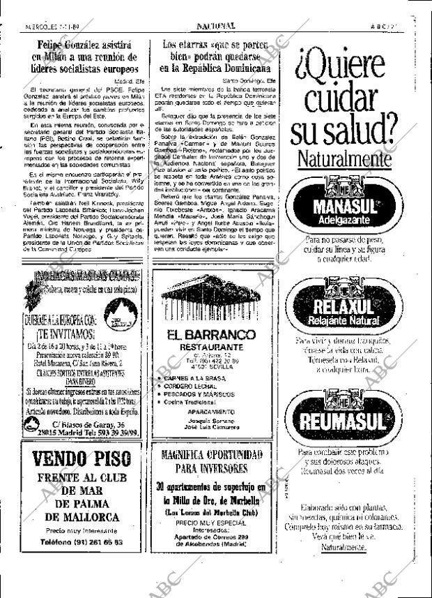 ABC SEVILLA 01-11-1989 página 21
