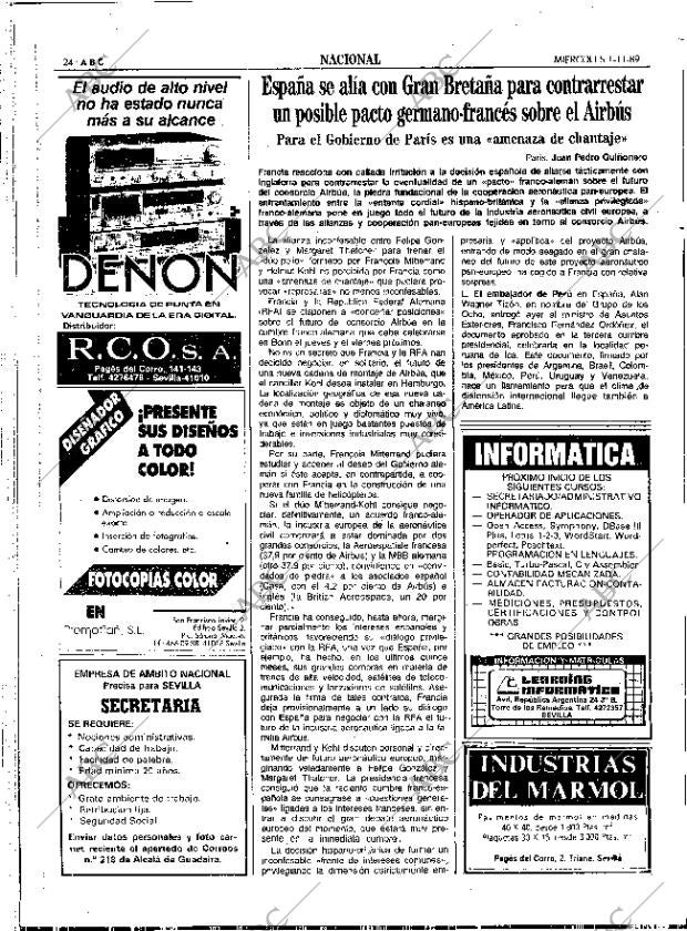 ABC SEVILLA 01-11-1989 página 24