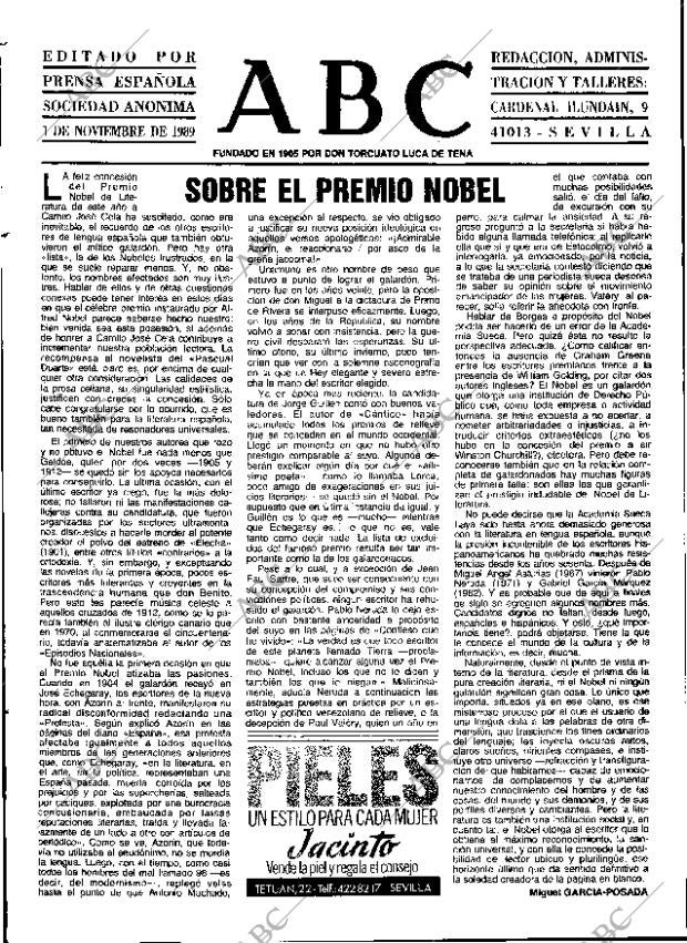 ABC SEVILLA 01-11-1989 página 3