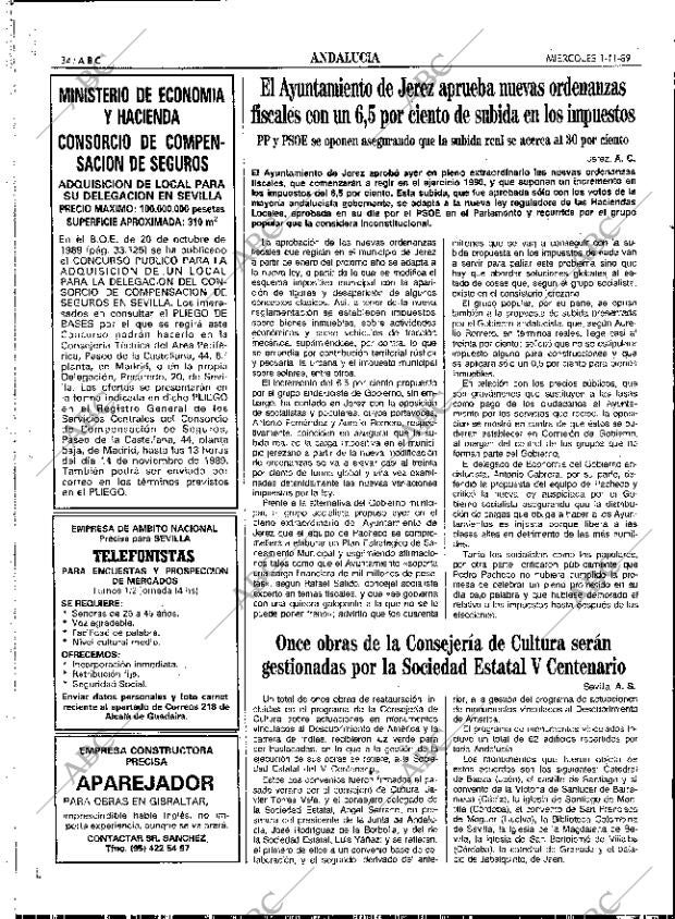 ABC SEVILLA 01-11-1989 página 34