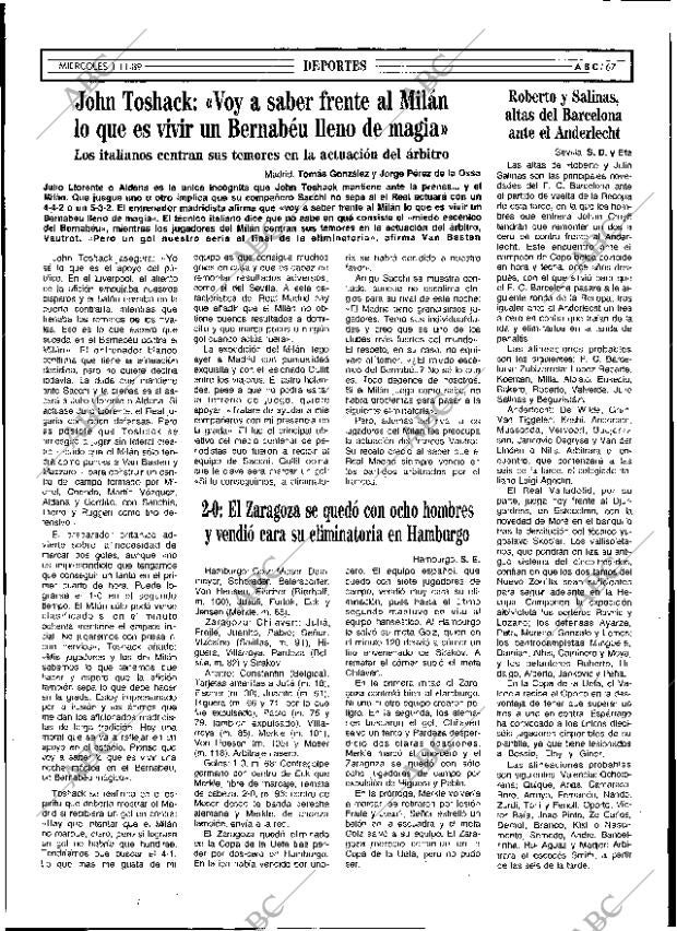 ABC SEVILLA 01-11-1989 página 67
