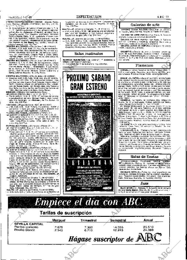 ABC SEVILLA 01-11-1989 página 77