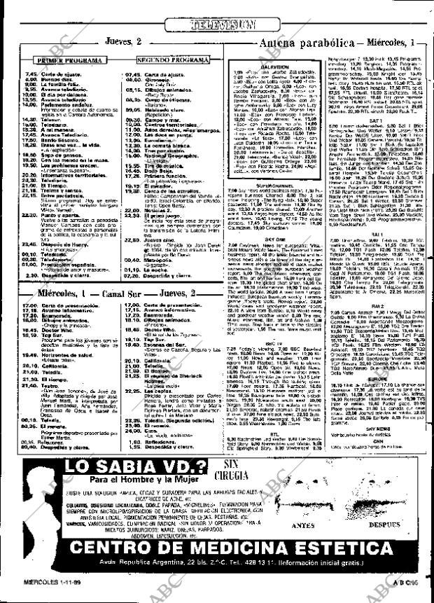 ABC SEVILLA 01-11-1989 página 95