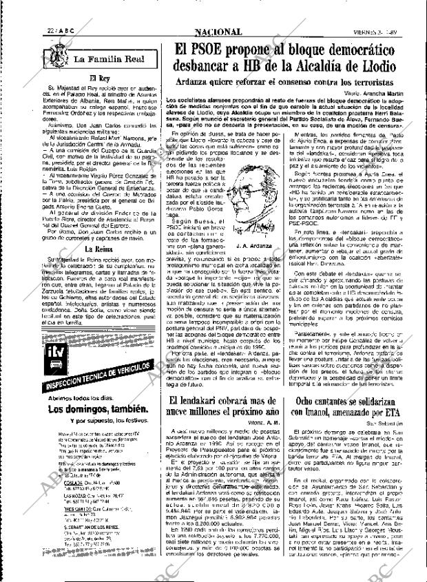 ABC MADRID 03-11-1989 página 22