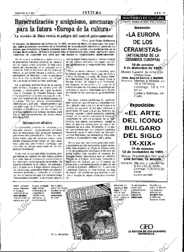ABC MADRID 04-11-1989 página 47