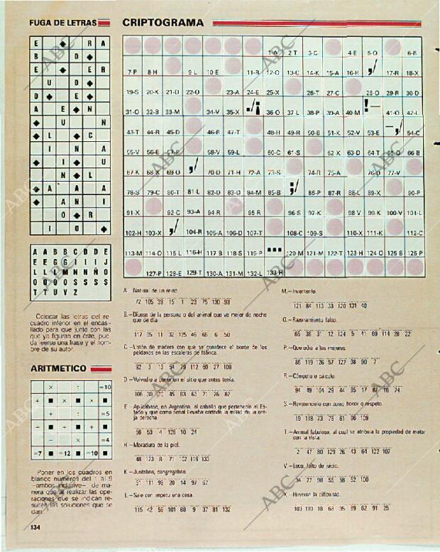 BLANCO Y NEGRO MADRID 05-11-1989 página 134