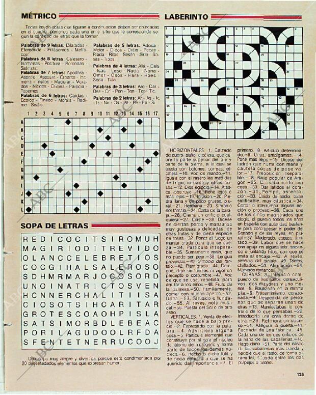 BLANCO Y NEGRO MADRID 05-11-1989 página 135