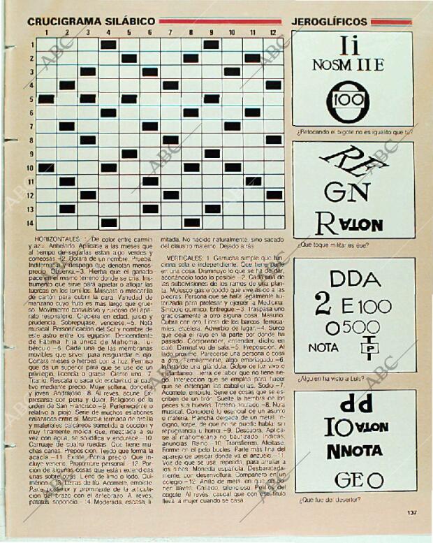 BLANCO Y NEGRO MADRID 05-11-1989 página 137